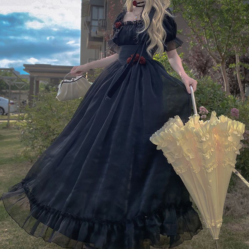 Title 2, Black Dress First Love Skirt Gentle