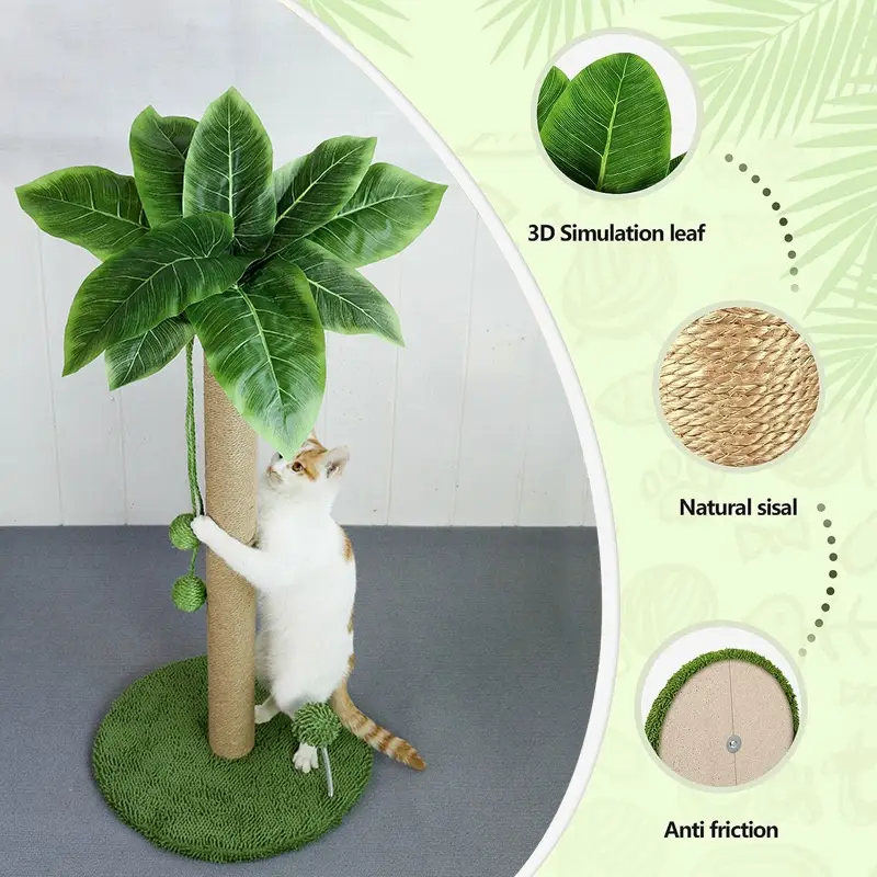 Scratching Pole Sisal Double Hanging Ball Cat Scratch Board Grinding Claw