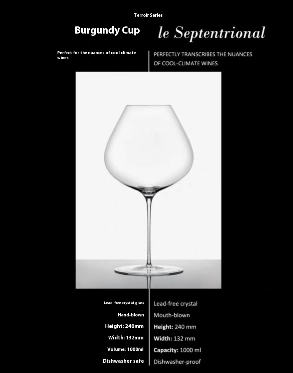 Title 4, Wine Glass High Quality Burgundy Wine Glass