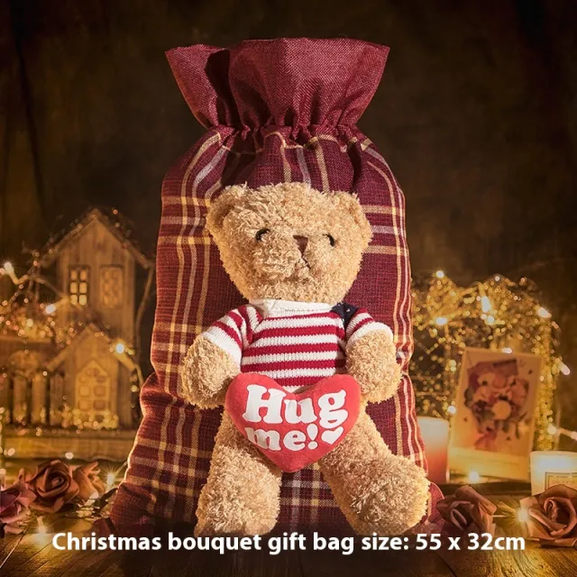 Christmas Gift Bag Gift Bag Christmas Eve Packing Box Creative Gift Bag Christmas Bear 55X 32Cm - Shop at LoveMi