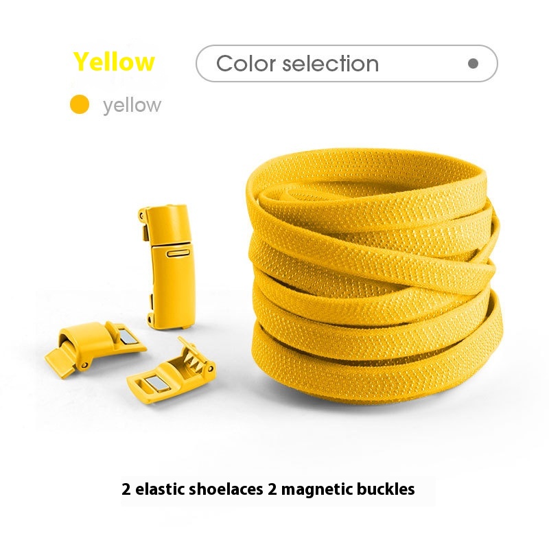 Lazy Free Shoelace Buckle Elastic Tighten Rope Free Binding Magnetic Buckle Holder - Image 2