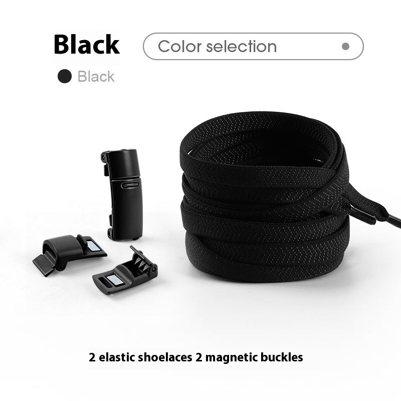 Lazy Free Shoelace Buckle Elastic Tighten Rope Free Binding Magnetic Buckle Holder - Image 23