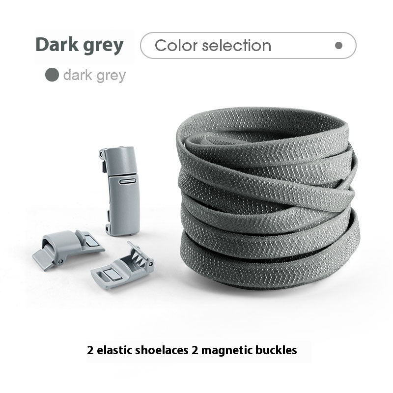 Lazy Free Shoelace Buckle Elastic Tighten Rope Free Binding Magnetic Buckle Holder - Image 7