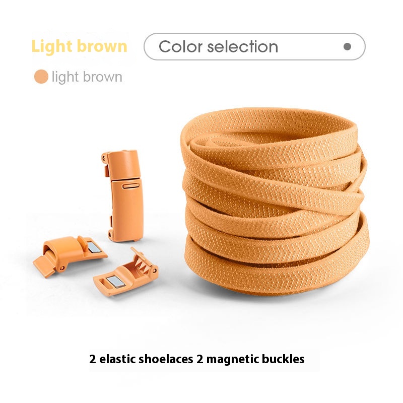 Lazy Free Shoelace Buckle Elastic Tighten Rope Free Binding Magnetic Buckle Holder - Image 14