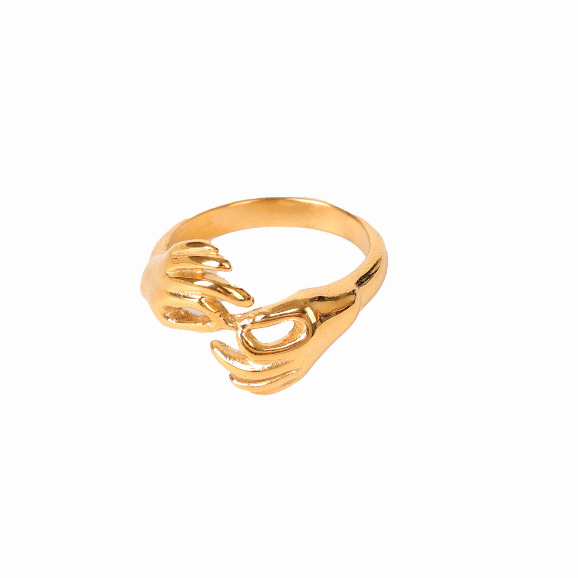 Fashion Personality And Creativity Gesture OK Stainless Steel Ring