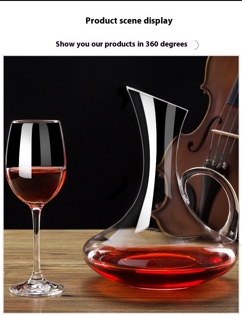 Title 1, Simple Style Transparent Glass Speedy Wine Deca...