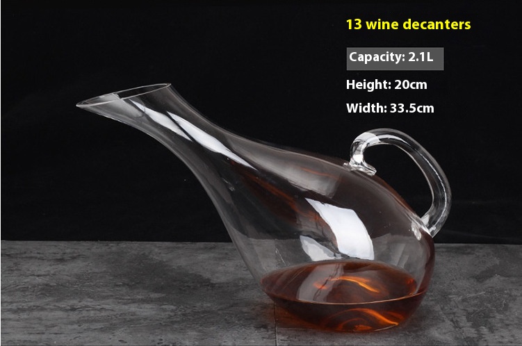 Title 6, Simple Style Transparent Glass Speedy Wine Deca...