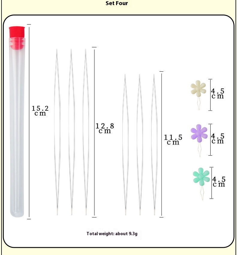 Title 5, Colorful Flower Needle-threader Bead Threading ...