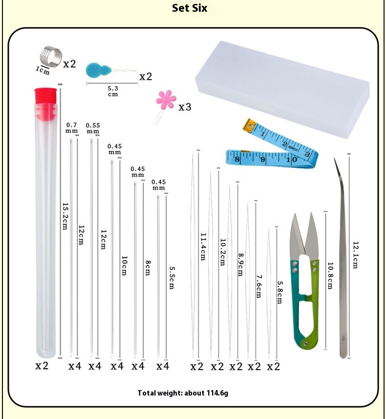 Title 9, Colorful Flower Needle-threader Bead Threading ...