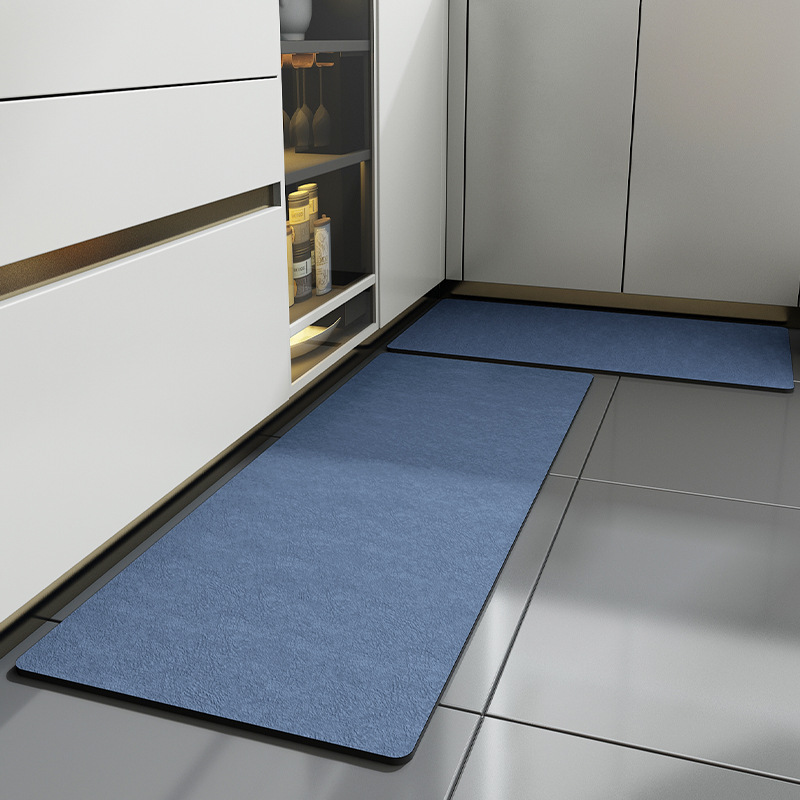 Room Mat Natural Blue