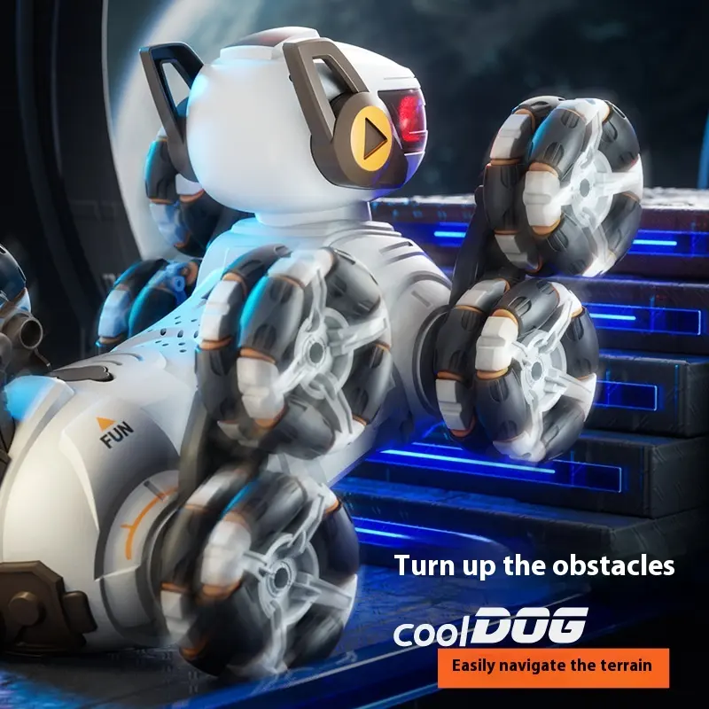 Intelligent Robot Dog Eight-wheel Stunt Deformation Remote