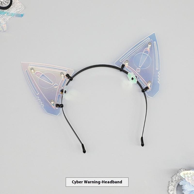 Mask Hand Armor Arm Armor Cat Ear Headband Head Accessories Science Fiction Mechanical Mecha