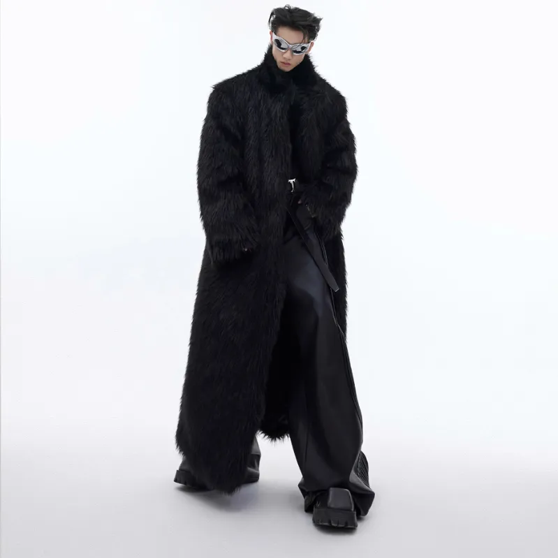 Mink-proof Fur Overcoat Coat Long Below