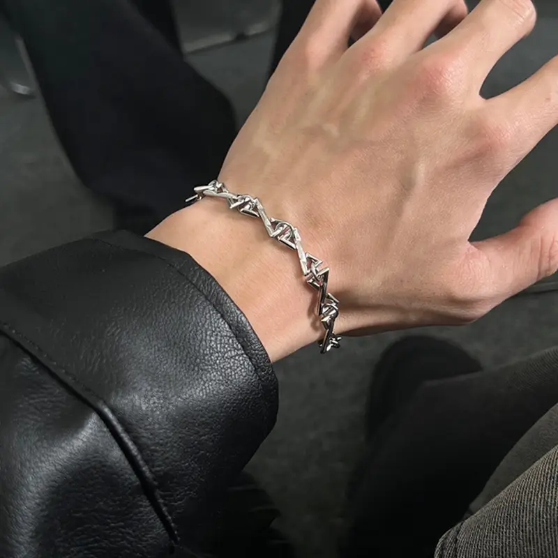 Bracelet Male Letter Thorns All-match High Sense