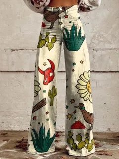 Thin Anti-3D Trendy Bell-bottom Pants Women's Denim Wide-leg Pants - Yn1869Mc-L - View 1