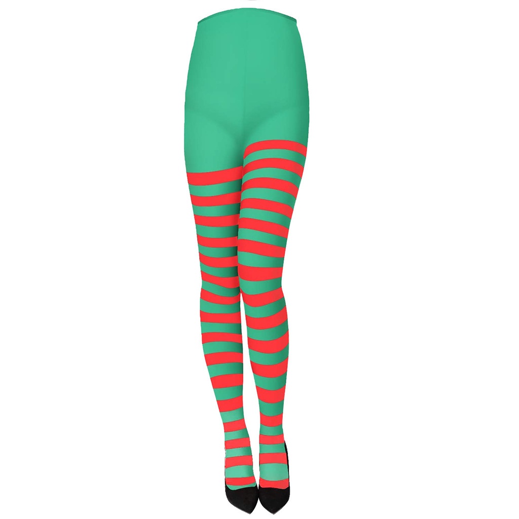 Red And Green Stripes Romper