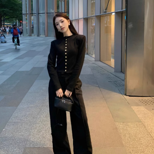 Autumn Elegant High-grade Slim-fit Short Knitted Cardigan Outer Wear Top