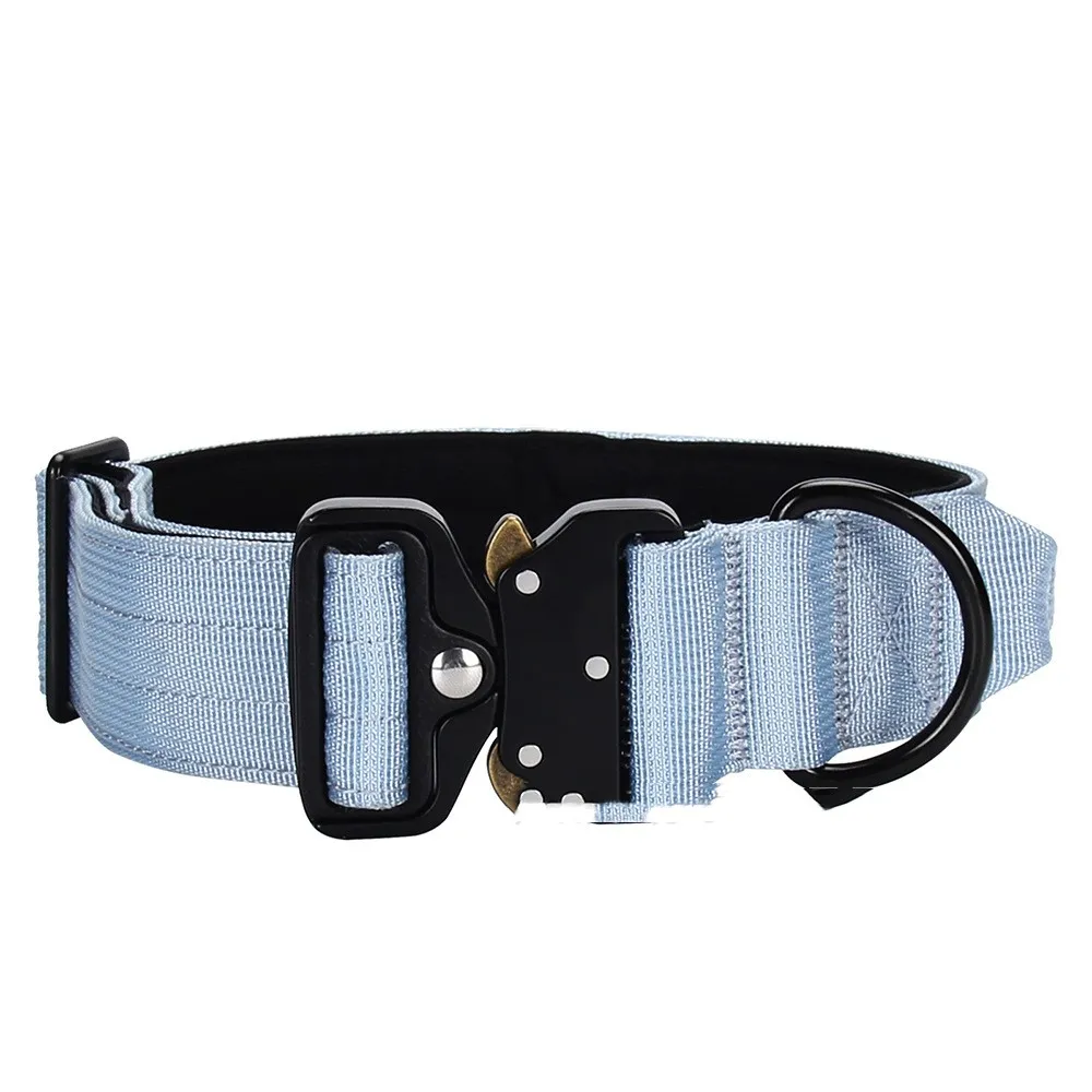 Explosion-proof Handle Collar Medium Large Dog - Light Blue