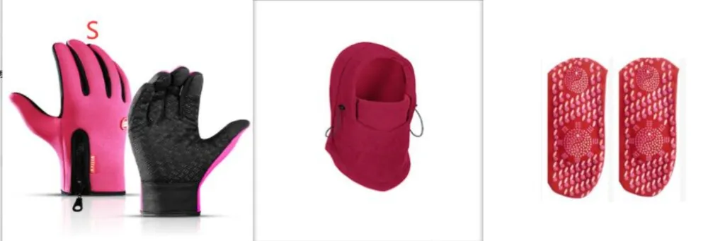 Windproof Hat With Mask Unisex Ski Hat Mens Winter Fleece Wrapped Warm Hat - Set6