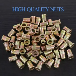 Plated Color Zinc Flat Head Pull Rivet Nut