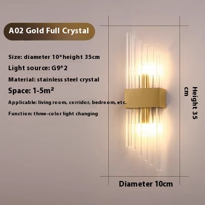 D Style Full Crystal Gold