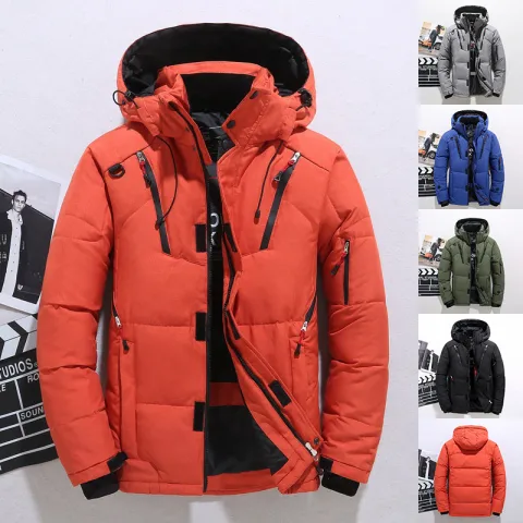 Outdoor Windproof Hooded Jacket Leisure Sports Coat with Pockets