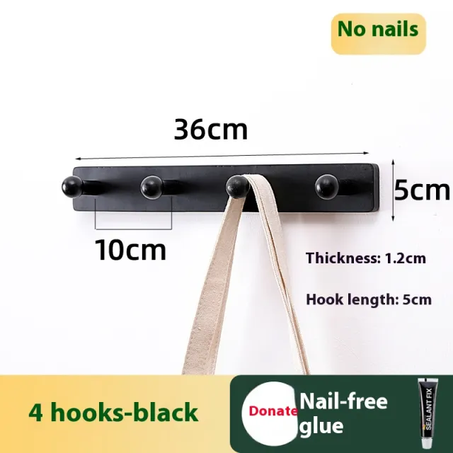Clothes Hanging Rack Solid Wood Hook Strong Clothes Hook 8 Style - Shop at LoveMi