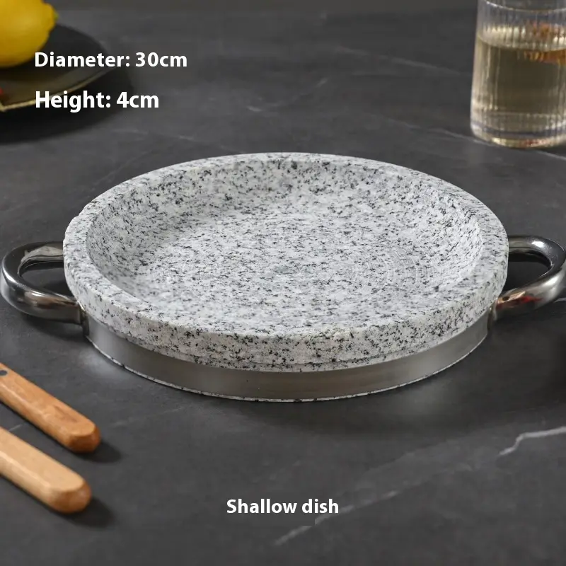 Natural Noodle Stone Pot Stone Bowl Tray