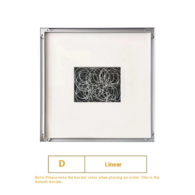 Modern Simple Black And White Line Decorative Painting