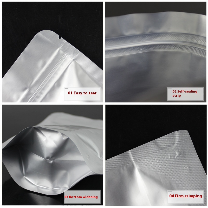 Title 3, Pure Aluminum Foil Bag Tea Self Sealing