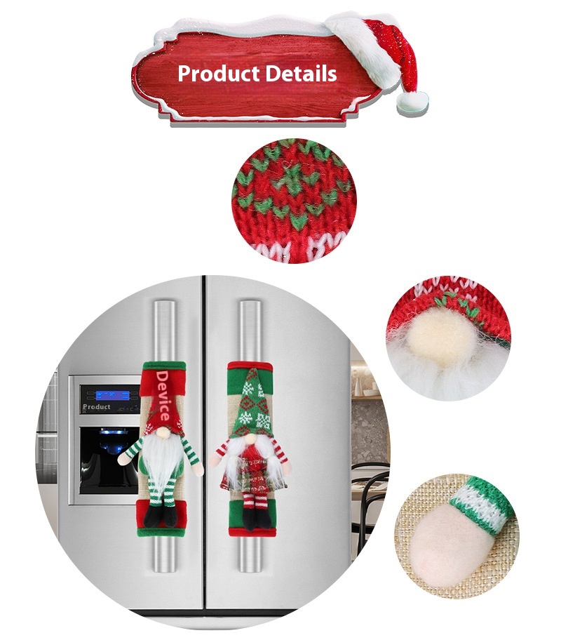 Title 3, Christmas Refrigerator Door Handle Cover Handle...