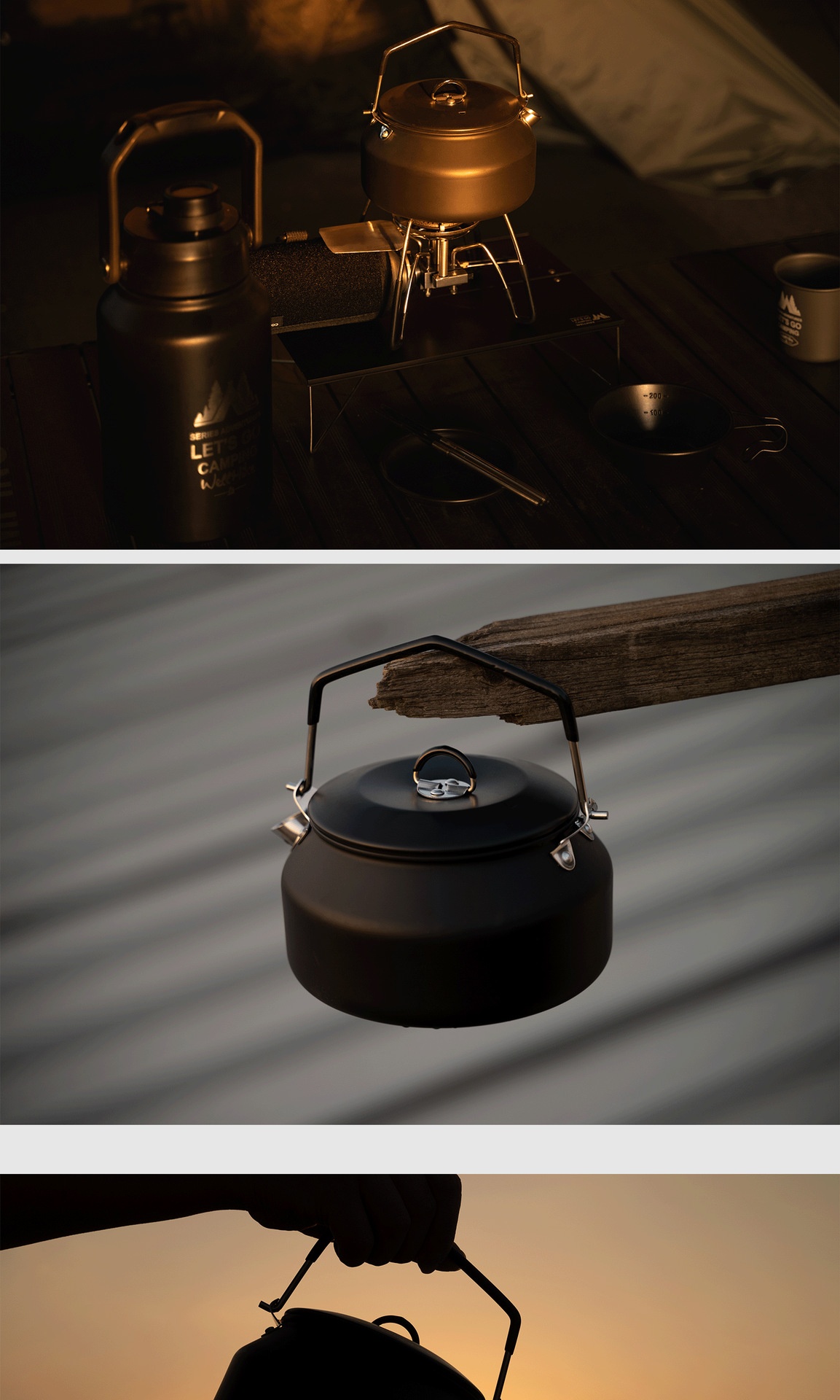 Title 3, 304 Stainless Steel Kettle Outdoor Portable