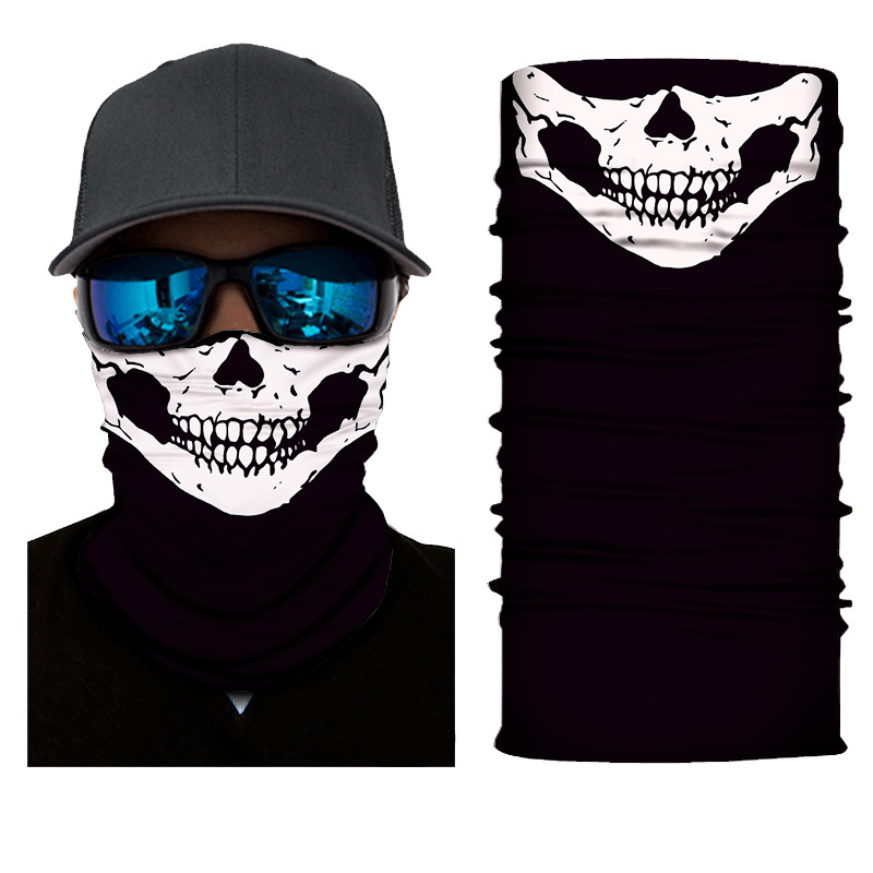 Title 3, Skull Half Face Series Magic Headband Mask