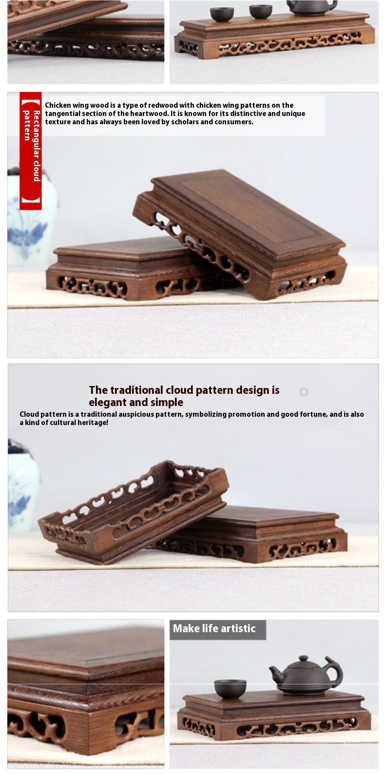 Title 1, Base Red Sandalwood Carving Crafts Door Frame D...