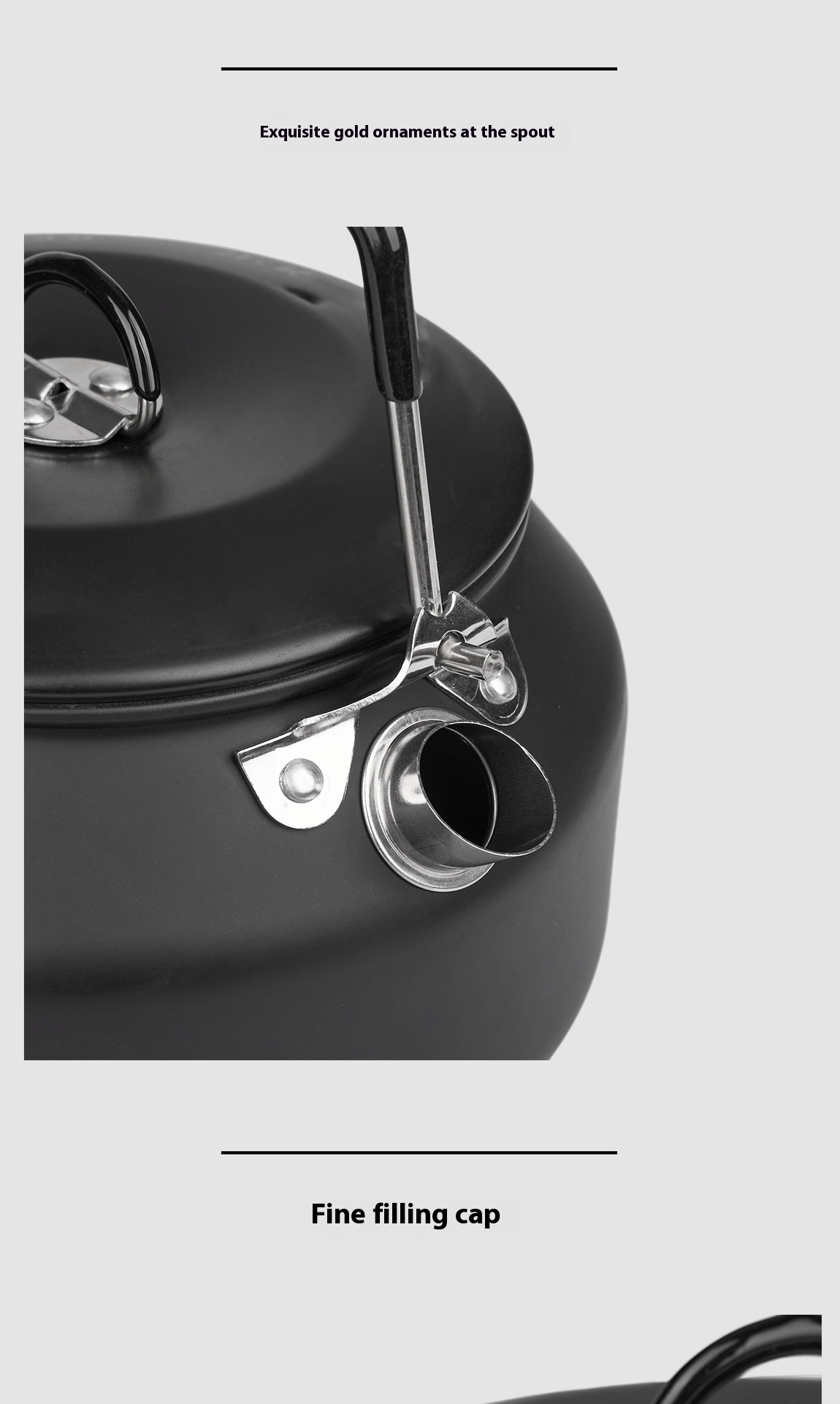 Title 6, 304 Stainless Steel Kettle Outdoor Portable