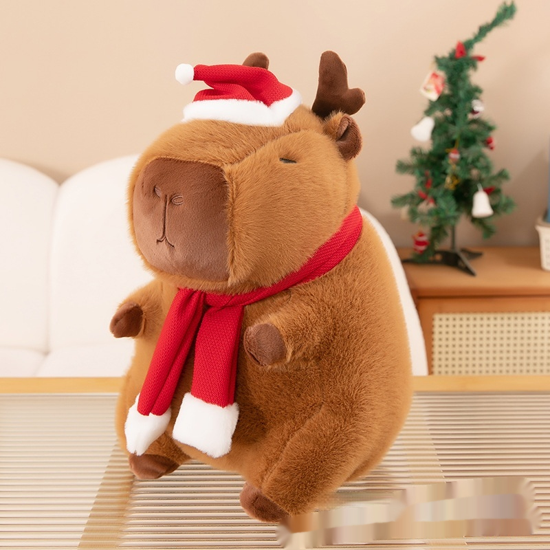 Brown Christmas Capybara