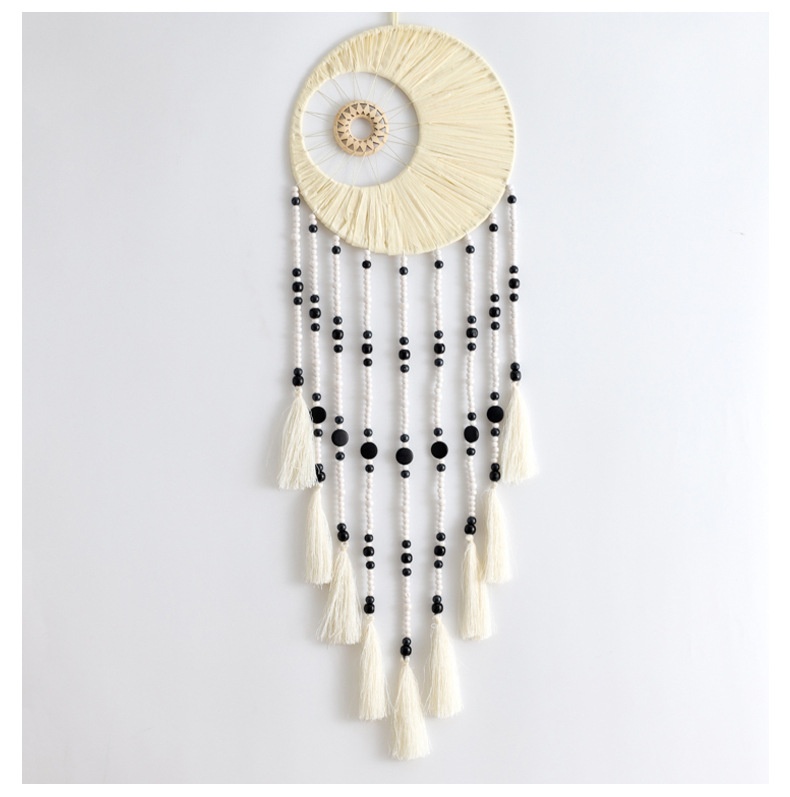 Title 5, Hollow Double Round Ring Woven Tassel Dreamcatcher