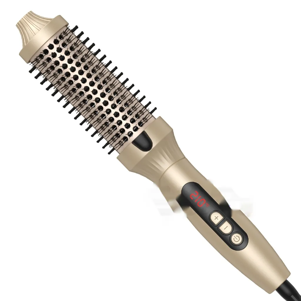 Three-in-one Hair Curler Straight Hair Hot Air Comb - Gold