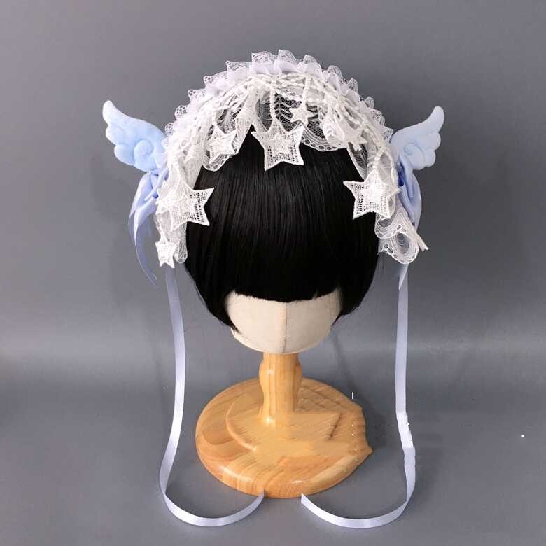 Title 3, Lace Small Wing Headband With Bow