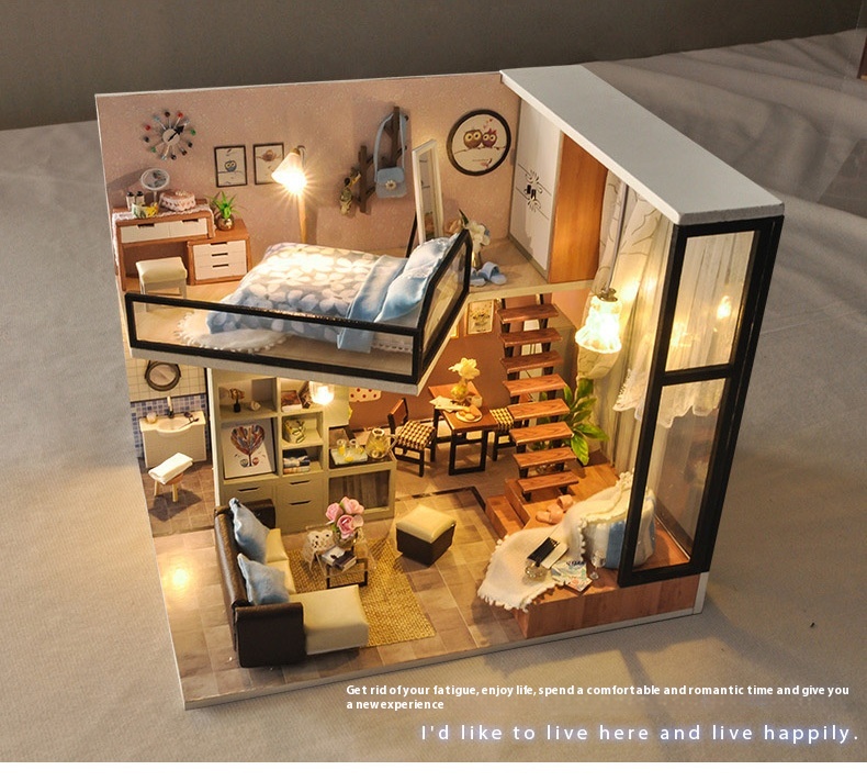 Title 9, Diy Cottage Manual Assembly Model Toy Puzzle