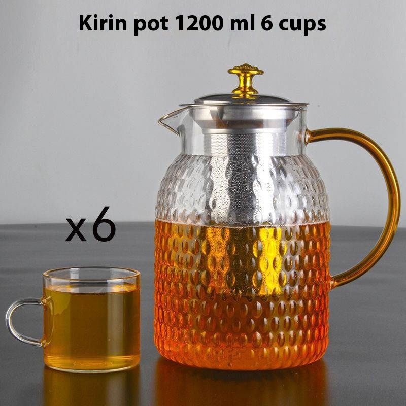 Household Heat-resistant Thick Glass Teapot Set