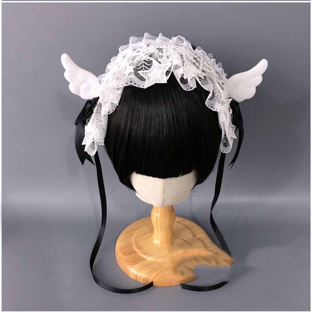 Title 4, Lace Small Wing Headband With Bow