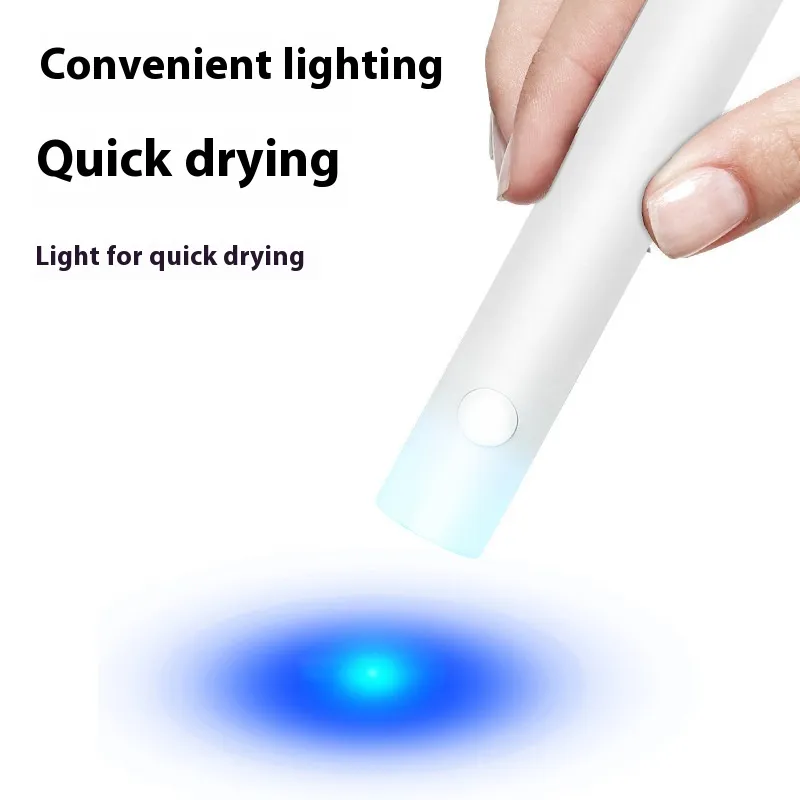 Handheld Manicure In-line Lamps Portable - White Rechargeable