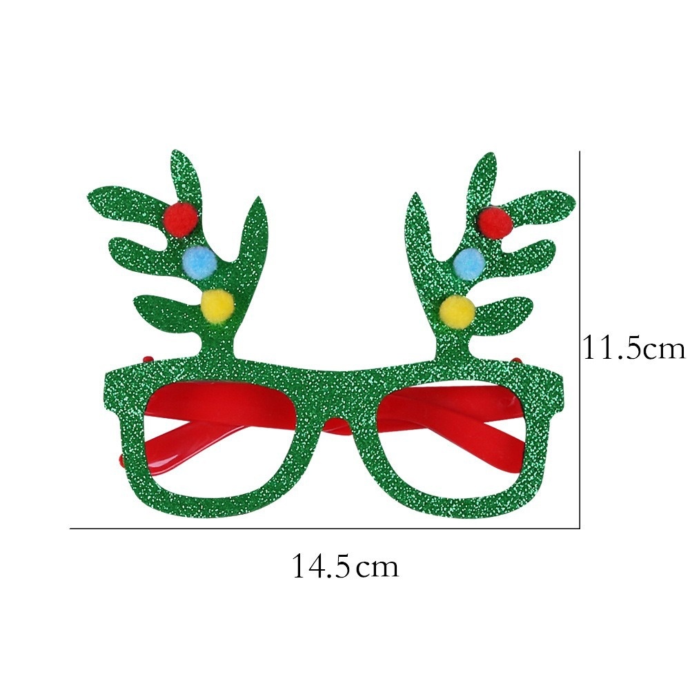 Title 25, 2025Golden Glasses Christmas Day Party Decoration