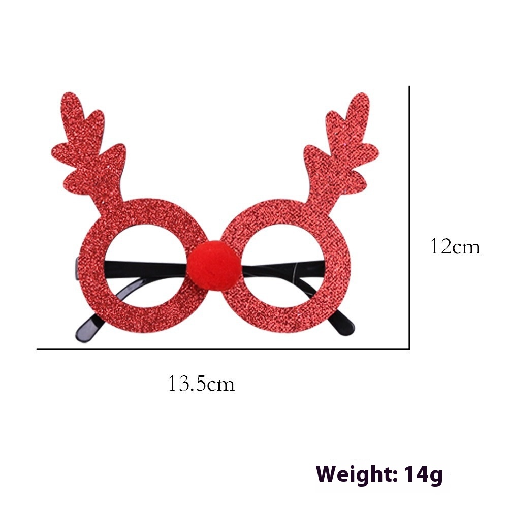 Title 1, 2025Golden Glasses Christmas Day Party Decoration