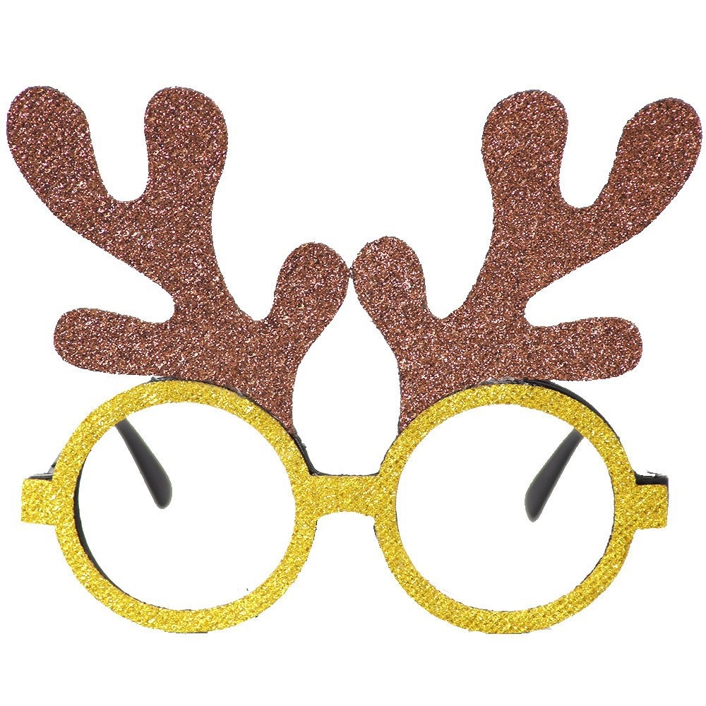 Brown Antlers Gold Frame