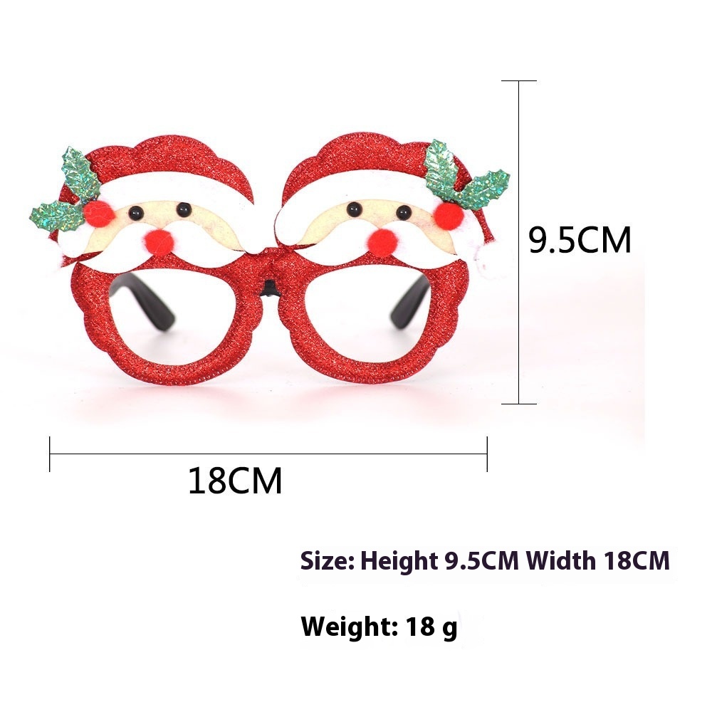 Title 4, 2025Golden Glasses Christmas Day Party Decoration