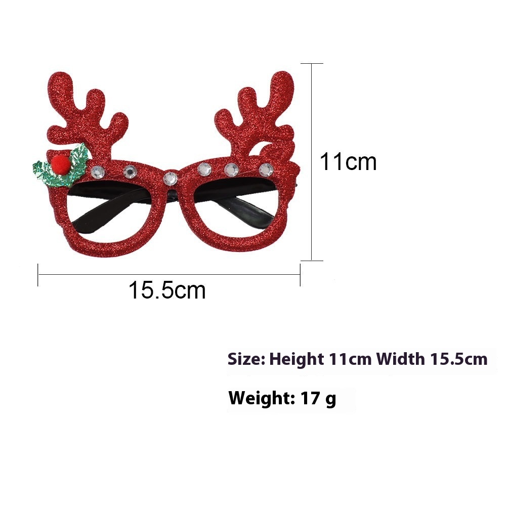 Title 20, 2025Golden Glasses Christmas Day Party Decoration