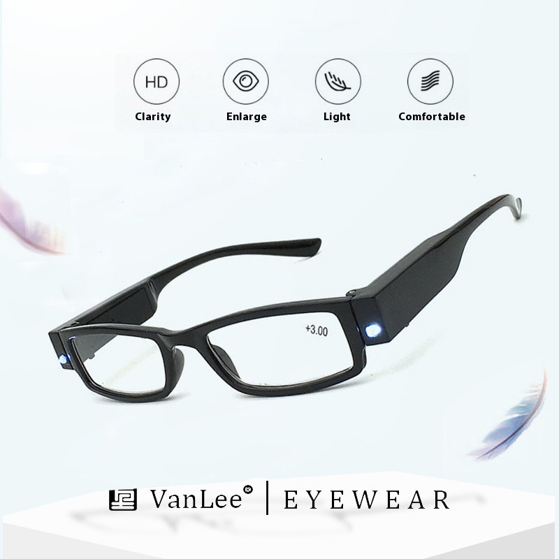 Led Enlarged Reading Presbyopic Glasses - Image 2