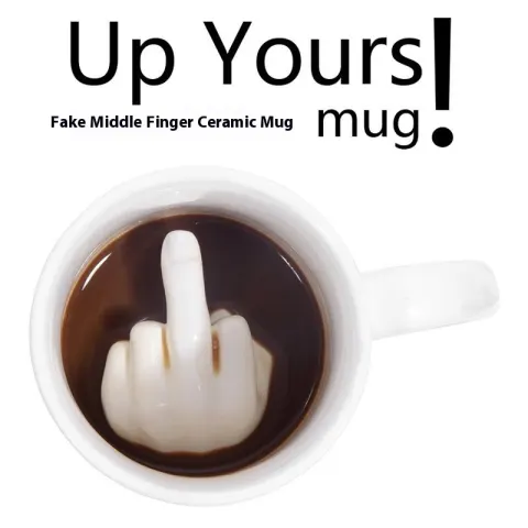 Middle Finger Cup Ceramic Mug Falk Cup Personality Cup